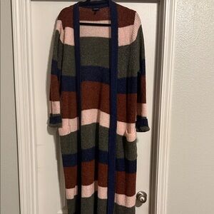 Torrid Multicolor Striped Cardigan